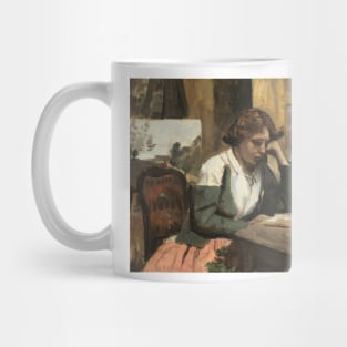 Young Girl Reading by Jean-Baptiste-Camille Corot Mug